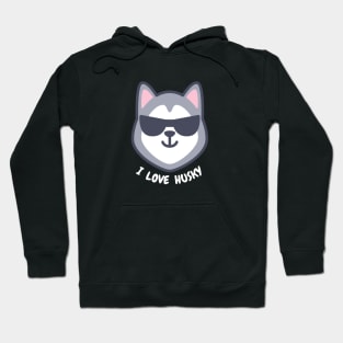 siberian husky sunglasses Hoodie